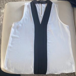 White/Black Blouse
